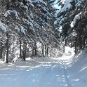 The route under snow The route under snow